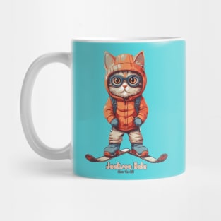 Cute Cat Jackson Hole Ski Mug